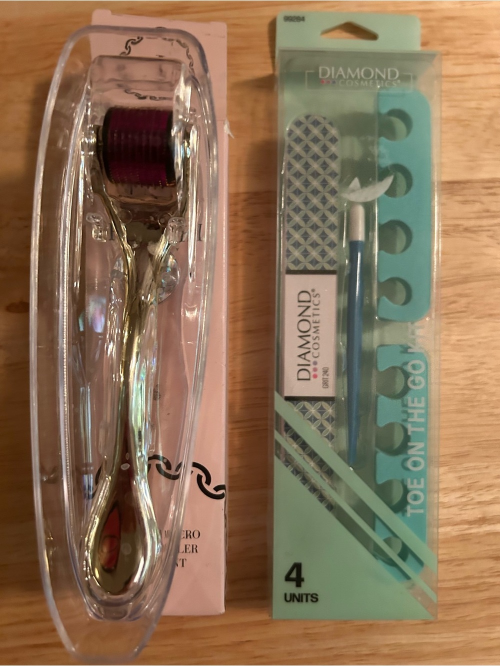 Pedicure & Derma Roller Duo - Teal & Purple